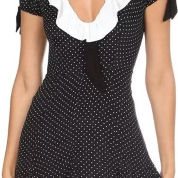 For Love And Lemons Bianca Polka Dot Mini Dress Size Medium - Picture 6 of 13